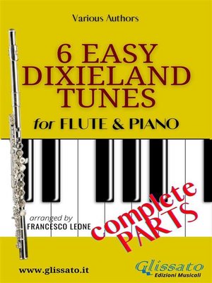 cover image of 6 Easy Dixieland Tunes--Flute & Piano (complete)
